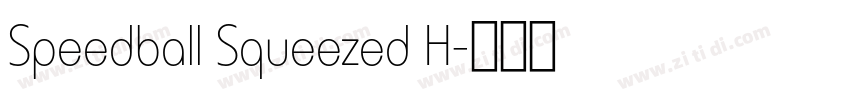 Speedball Squeezed H字体转换